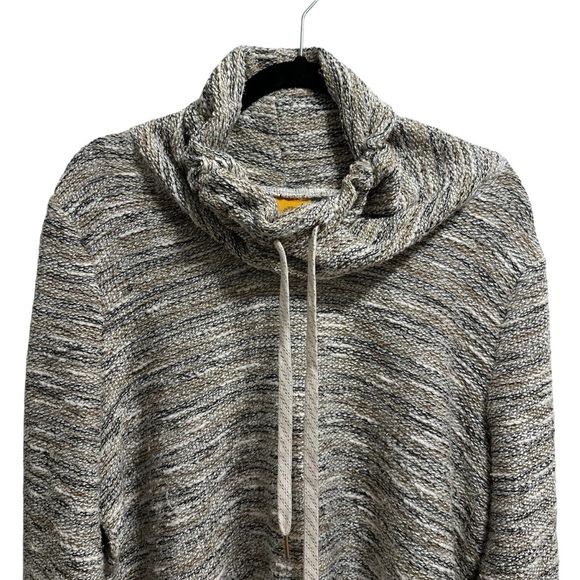 Ruby Rd. metallic boxy cowl neck sweater with drawstring Large - Picture 6 of 11